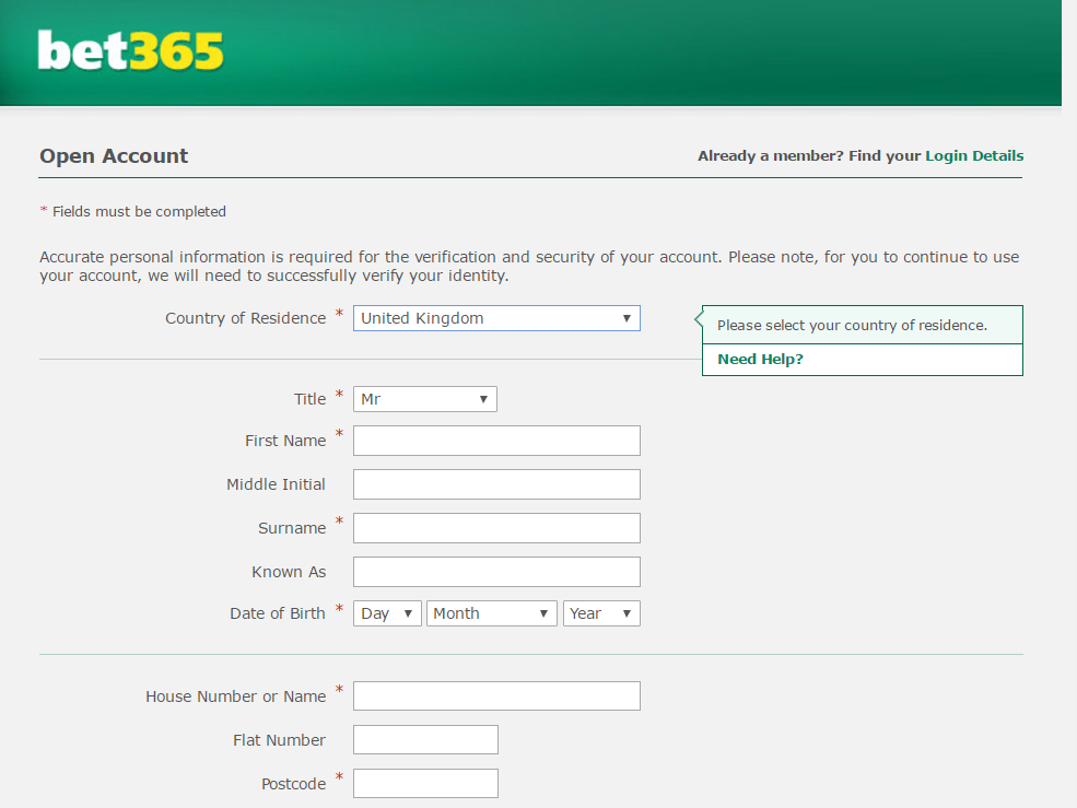 How to open a Bet365 account